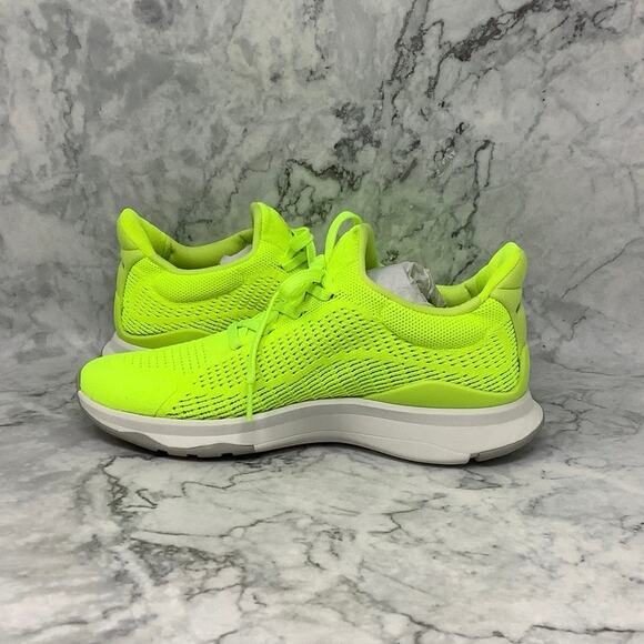 FitFlop Size 7 Electric Yellow Vitamin FFX Knit Running Sport Sneakers A1-3 - Picture 4 of 11